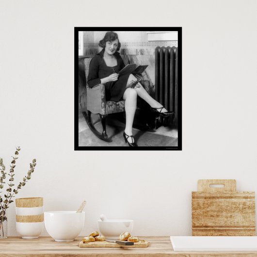 Safety First Pistool in Garter 1922 Poster (Keuken)