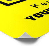 Safety Inspector Yellow & Black Workplace foto Poster (Hoek)