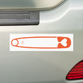 Safety Pin Bumpersticker (Op auto)