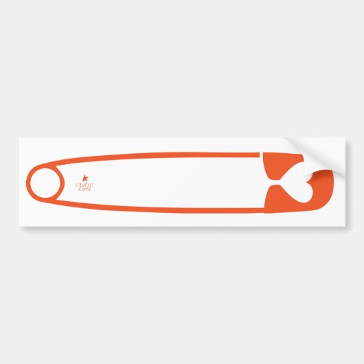 Safety Pin Bumpersticker (Voorkant)