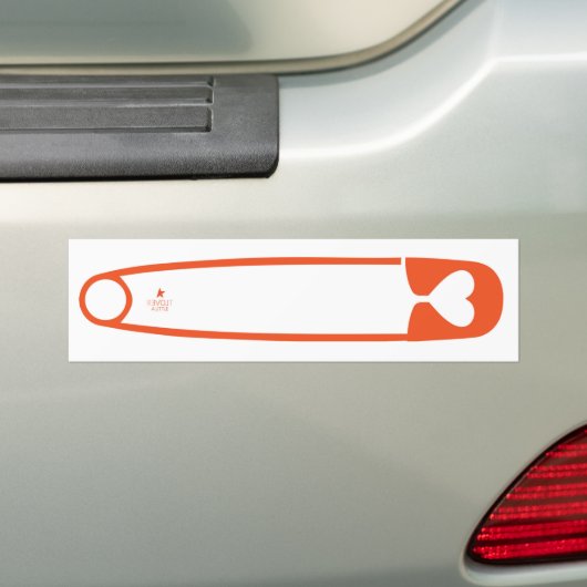 Safety Pin Bumpersticker (Op auto)