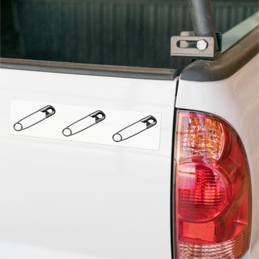 Safety Pin Bumpersticker (Op Truck)