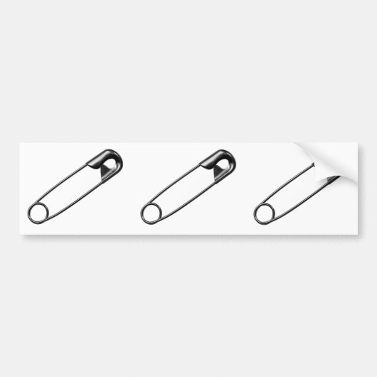 Safety Pin Bumpersticker (Voorkant)