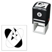 Safety Pin Heart Sigil Good Luck Zelfinktende Stempel (In situ)