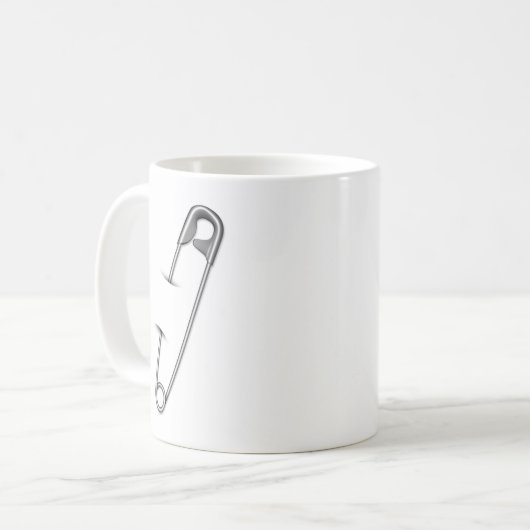 Safety Pin Silent Protest Koffiemok (Voorkant links)