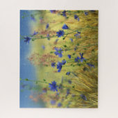 Safferblauwe & Gouden Puzzel (Verticaal)