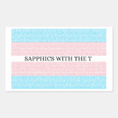 Saffics met de T 3.0 Sticker - 4 pack (Voorkant)