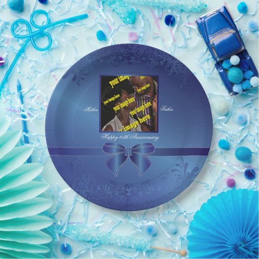 Saffier 45e Jubileum Herdenking Papieren Bordje (Feest)