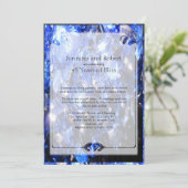 Saffier 45ste huwelijksjubileum uitnodiging (Staand voorkant)