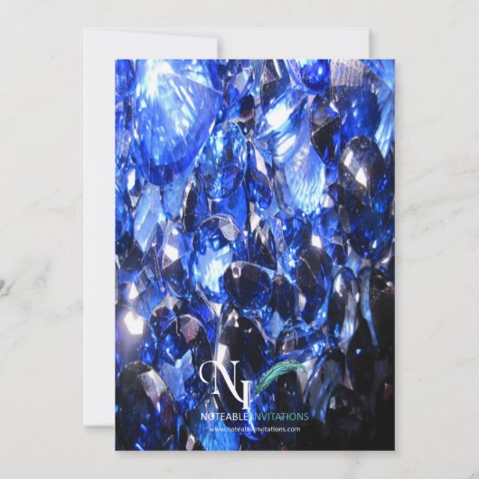 Saffier 45ste huwelijksjubileum uitnodiging (Achterkant)