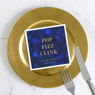 Saffier Blau Nepgoud Pop Bruis Klink Servet