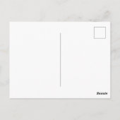 Saffier blauw en zwart 40ste verjaardag briefkaart (Achterkant)