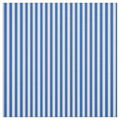 Saffier blauw & witte strepen stof (Swatch)