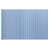 Saffier blauw & witte strepen stof (Fat Quarter)