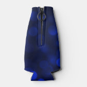 Saffier Blauwe Bokeh Nep Goud Klap Kletter Klink Flesjeskoeler (Achterkant)