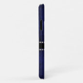 Saffier Blauwe Gouden Engelenvleugels met Diamante Case-Mate iPhone Case (Achterkant/rechts)