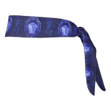 Saffier Blauwe Ijs Medusa Zweetband