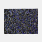 Saffier Blauwe Stenen met Glow Deurmat (Voorkant)
