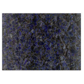 Saffier Blauwe Stenen met Glow Snijplank (Voorkant)