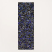 Saffier Blauwe Stenen met Glow Yogamat (Voorkant)