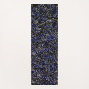 Saffier Blauwe Stenen met Glow Yogamat