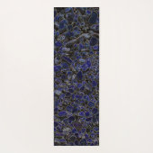 Saffier Blauwe Stenen met Glow Yogamat (Achterkant)