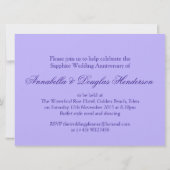 Saffier bruiloftsjubileum 45 jaar uitnodiging (Achterkant)