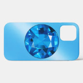 Saffier Case-Mate iPhone Case (Achterkant (horizontaal))