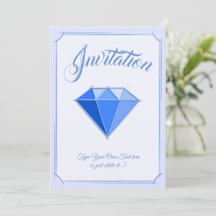 Saffier Edelsteen. Sieraden. 45 Bruiloft Jubileum Kaart
