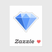 Saffier Edelsteen. Sieraden. 45 Bruiloft Jubileum Sticker (Vel)