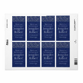 Saffier en Silver 45e Jubileum Wijnlabel Etiket (Full Sheet)