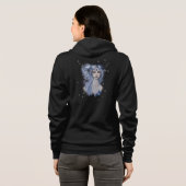 Saffier Fee Hemelse Fantasie Kunst Hoodie (Achterkant volledig)