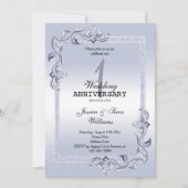 Saffier Glans & Glitters & 1e Huwelijk Kaart (Voorkant)