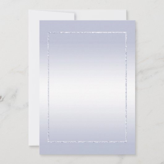 Saffier Glans & Glitters & 1e Huwelijk Kaart (Achterkant)