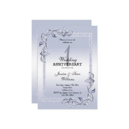 Saffier Glans & Glitters & 1e Huwelijk Kaart