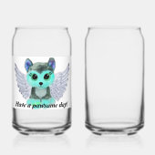 Saffier glazen beker! (Voorkant)