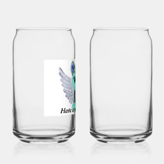 Saffier glazen beker!