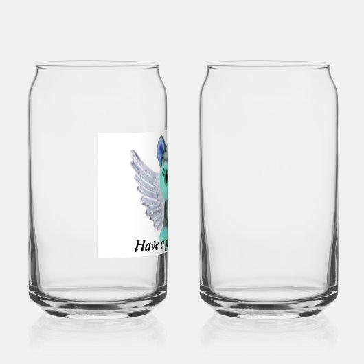 Saffier glazen beker! (Rechts)