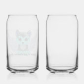 Saffier glazen beker! (Achterkant)