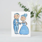 Saffier Jubileum Briefkaart (Staand voorkant)