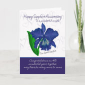 Saffier Jubileum Kaart - 45e Jubileum Kaart (Voorkant)