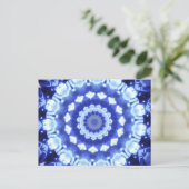 Saffier Kaleidoscoop Briefkaart (Staand voorkant)