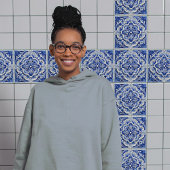 Saffier Lissabon Patroonkeramisch ontwerp Tegeltje