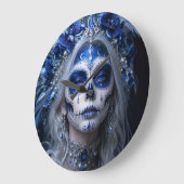 Saffier Maan Calavera – Blauwe Hemel Grote Klok (Hoek)