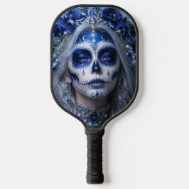 Saffier Maan Calavera – Blauwe Hemel Pickleball Paddle