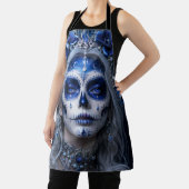 Saffier Maan Calavera – Blauwe Hemel Schort (Insitu)