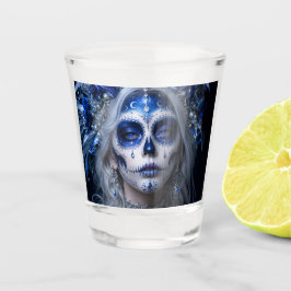 Saffier Maan Calavera – Blauwe Hemel Shot Glas