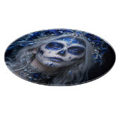 Saffier Maan Calavera – Blauwe Hemel Snijplank (Hoek)