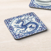 saffier maan draken achtbaan bier onderzetter (Linkerzijde)
