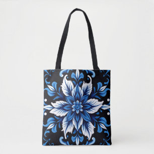 saffier mandala boodschaptas tote bag